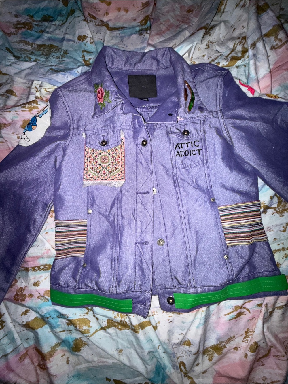Guess USA Purple denim custom by Marion G Nuernberg - Picture 2 of 15